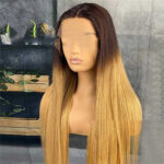 Women's Fashion Real Hair Gradient Wig Lace Headgear - Image 5