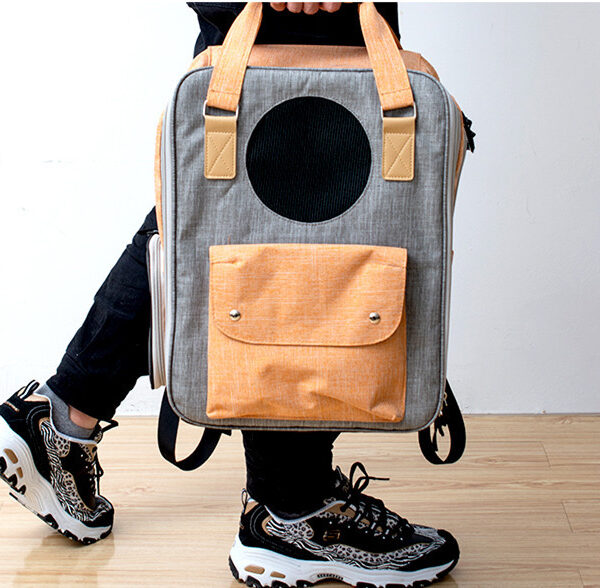 Outdoor Portable Summer Breathable Large-capacity Canvas Backpack Space Capsule