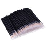 One Hundred Pack Disposable Eyeliner Brushes - Ultra-Fine Point Applicators, Black Cosmetic Eye Wands For Precise Makeup Application - Image 5