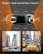Dash Cam Front And Rear Car Camera Dual Dashcam 1080P FHD - Image 7