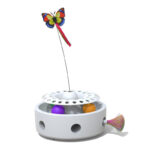 Pet Electric Three-in-one Cat Turntable Cat Butterfly Flying Feather Excavator Smart - Image 8