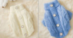 Dog Striped Knitted Sweater Cardigan Clothing - Image 5