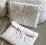 Women's Ballet Style Bow Quilted Computer Bag - Image 2