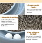 Cat Scratching Board Cat Ball Track Cat Scratchers For Indoor Cats Cat Ball Toy Cat Toys For Bored Indoor Cats For Kitten Mental Physical Exercise With Spare Ball To Prevent Loss - Image 8