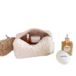 Teddy Plush Cosmetic Bag Japanese Style Lambswool - Image 4