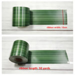 Bark Decorative Titanium Leaf Double Sided Satin Ribbon - Image 2