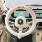 Autumn And Winter Car Steering Wheel Cover Plush Cartoon Thermal - Image 3