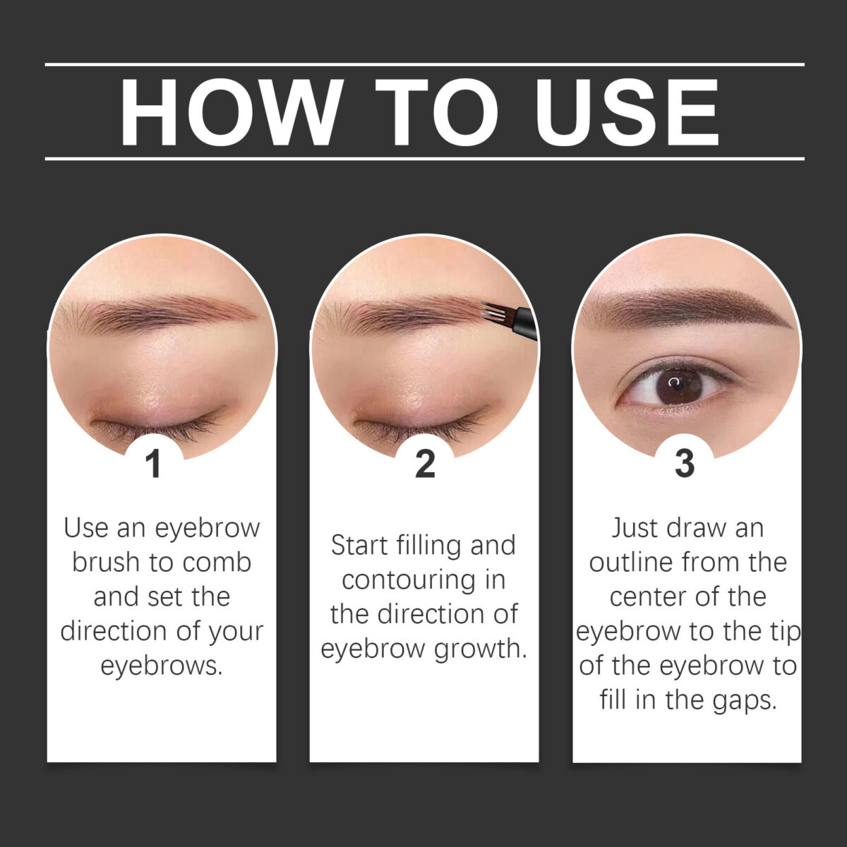 Wild Decoration Exquisite Easy To Use Not Smudge Shaping Eyebrow Pencil - Image 3