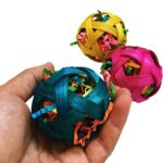 Natural Bamboo Woven Toy Ball Feeding Foraging Toy - Image 5