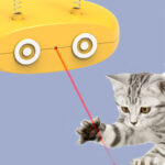 Electric Robot Laser Cat Toy USB Charging Feather Teasing Cat Stick Rechargeable Intelligent Funny Pet Toys - Image 8