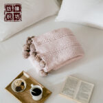 New Simple Chenille Ball Knitted Wool Blanket - Image 10