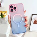 Hot Gradient Two-color Magnetic Phone Case Lens Protector Protective Case - Image 9
