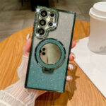 Rhinestone Glitter Magnetic Suction Mirror Bracket Drop-resistant Soft Case Phone Case - Image 10