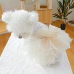 Dog Clothing Tulle Tutu Skirt Chest And Back High-end Wedding Dress - Image 4