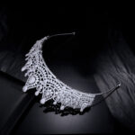 Tiara Micro-inlaid Zircon Crown Wedding Tiara - Image 7