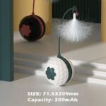 Cat Toy Cat Teaser Stick To Relieve Boredom Resistance Bite Cat Supplies Self-Moving Irregular With USB Connect - Image 10