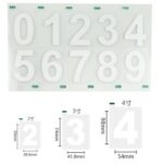 High Temperature Resistant Signboard Reflective Waterproof Pvc Adhesive Number Paper - Image 2