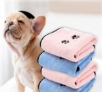 Solid Color Printed Microfiber Pet Towel - Image 2