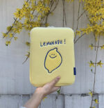 Compatible with Apple, Winter Korean Ins Niche Design Lemon Embroidery Letters IPad Tablet Laptop Bag Storage Bag - Image 6