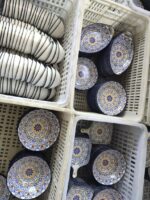 Bohemian Ceramic Plates Cutlery Set Color Box Packaging - Image 3