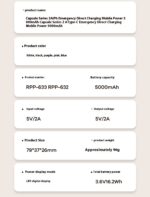 Capsule 5000 MA Emergency Power Bank - Image 10