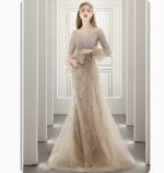 Heavy Industry Nailed Beaded Diamond-encrusted Evening Dress Hostess Long Style - Image 7