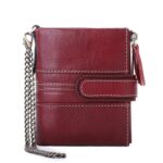 Anti-theft Swiping Wallet Genuine Leather Multifunctional Buckle Zipper Vintage Crazy Horse Leather Men's Bag Leisure Coin Purse - Image 10