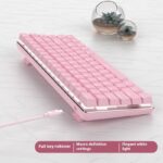 Mechanical Keyboard 82 Keys White Backlight Style Game - Image 2
