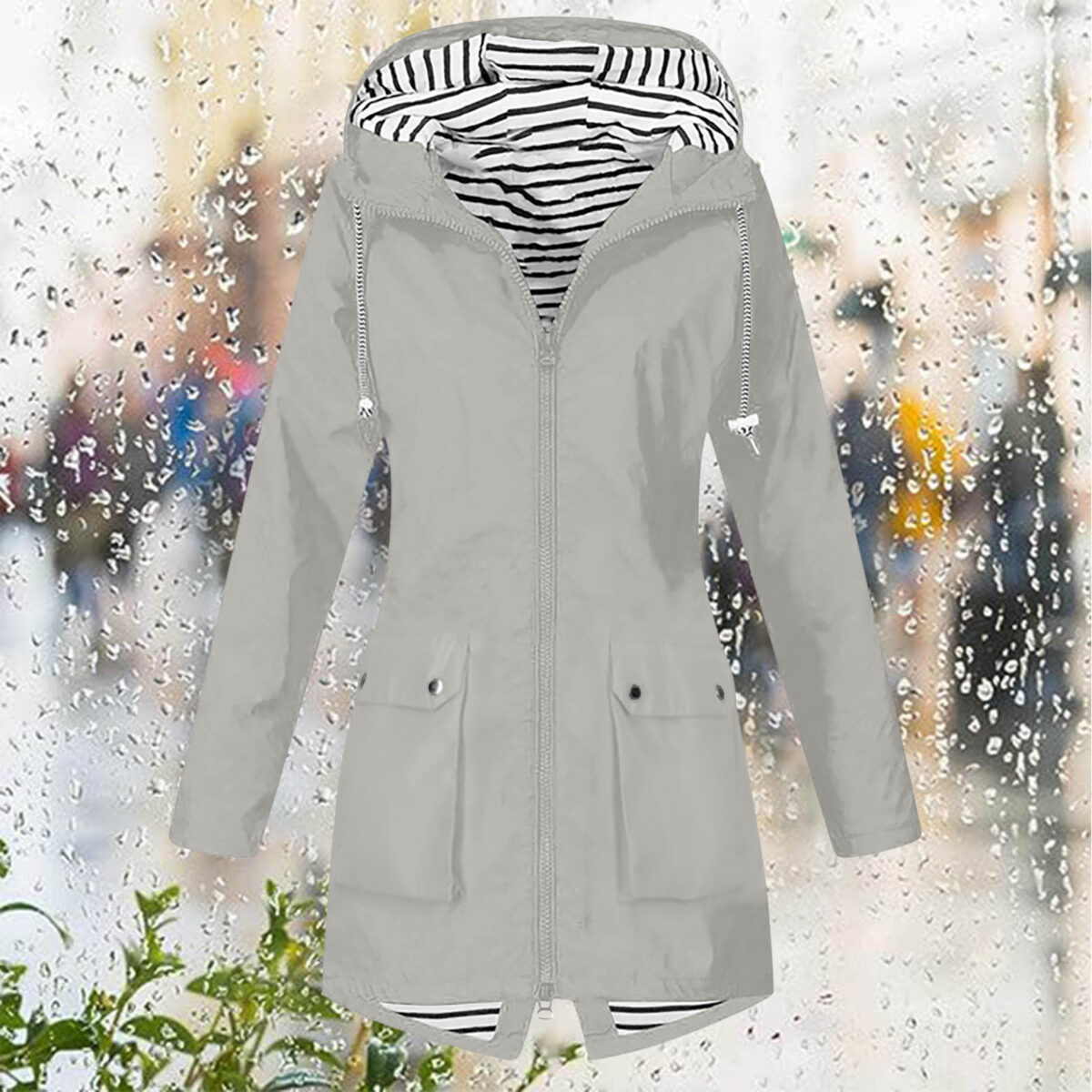 Outdoor Hooded Mountaineering Jacket Women - Image 10