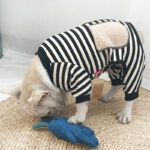Pet Parent-child Wear Striped Four-legged Padded Sweater - Image 5