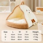 New Winter Cat Tents Warm Cozy Pet House Cat Soft Nest Kennel Deep Sleeping Cave Bed Puppy Kitten Blanket Pet Supplies - Image 2