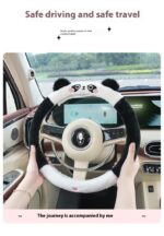 Autumn And Winter Car Steering Wheel Cover Plush Cartoon Thermal - Image 9