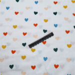 Color Geometric Heart-shaped Lines Polka Dot Cotton Twill Bedding Home Clothes Fabric - Image 4