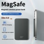 Digital Display Aluminum Alloy Lightweight Magsafe Magnetic Wireless Power Bank - Image 2