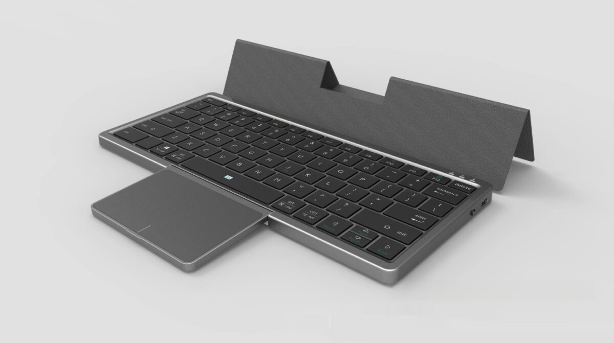 Three-in-one Wireless Bluetooth Touch Pad Wireless Keyboard Leather Sheath Stand Ipad Mobile Phone Universal - Image 5