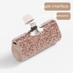 Diamond Pocket Capsule Emergency Power Bank Diamond-embedded Mini Lipstick Small Portable Power Source - Image 8