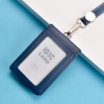 Leather Work ID Card Holder Chest Brand Credit Card Bag Holder - Image 2