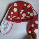 Handmade Knitted Pullover Rabbit Ear Hat Funny One-eye Exposed Mask Horn Hat Thermal And Windproof - Image 7