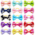 Small Daisy Pet Head Rope Pastoral Style Cat Dog Head Flower Rubber Band - Image 6