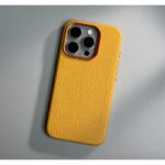 Applicable Phone Case Lychee Leather Pattern Metal Lens Magnetic Drop-resistant Protective Cover - Image 6