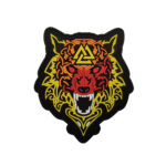 Viking Wolf Patch Cloth Sticker Wolf Head Armband Velcro Backpack Stickers Chapter - Image 4