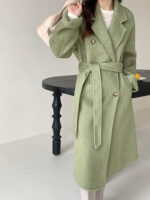 Light Luxury Thick Rabbit Fur Silk Double-faced Woolen Goods Coat - Image 10
