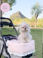 Pet Stroller Anti-dirty Towel Cushion Pillow Pure Cotton Three-piece Set For Cats And Dogs Removable And Washable Pad - Image 7