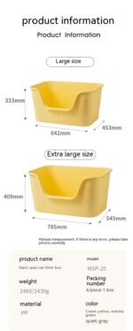 Anti-splash Integrated Cat Toilet - Image 9