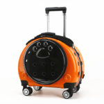 Small Pet Trolley Bag Portable Dog Diaper Bag Transparent Shoulders Cat Bag Space Capsule - Image 5