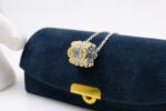 925 Silver And Gold Honeycomb Floor Pendant - Image 5