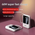 With Cable Power Bank 66W Bidirectional Super Fast Charge - Image 8