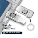Fingerprint USB Disk Encrypted Data Security Computer Cellphone Dual-use - Image 6