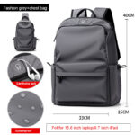 Fashion Simple Travel Bag Trendy Cool Male College Student Computer School Bag - Image 5