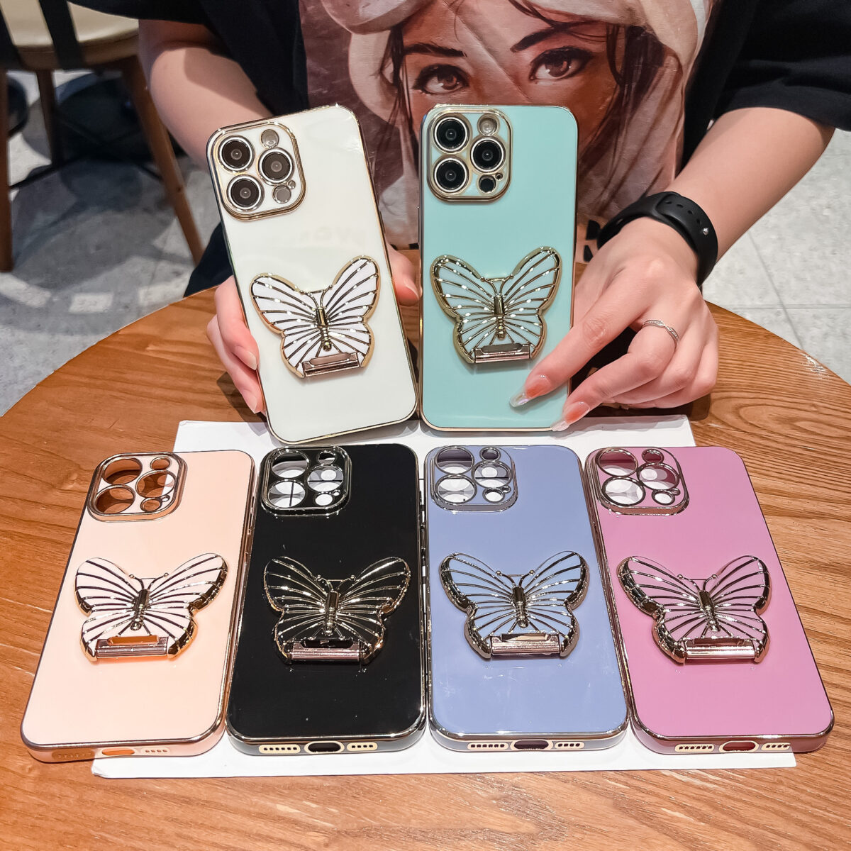 Phone Case Sticker Bracket Horizontal And Vertical Dual-purpose Bracket - Image 1